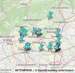 Mappa Via Tegorzo, 31044 Montebelluna TV, Italia (14.04)