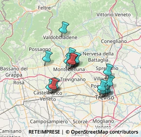 Mappa Via Tegorzo, 31044 Montebelluna TV, Italia (10.849)