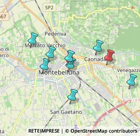 Mappa Via Tegorzo, 31044 Montebelluna TV, Italia (2.24909)