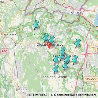 Mappa Via Rongio, 22077 Como CO, Italia (3.39273)