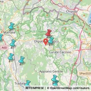 Mappa Via Rongio, 22077 Como CO, Italia (6.55)
