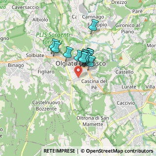 Mappa Via Rongio, 22077 Como CO, Italia (1.01733)