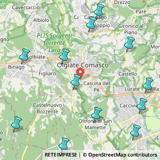 Mappa Via Rongio, 22077 Como CO, Italia (3.03167)