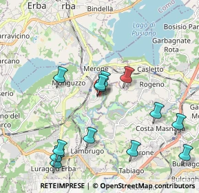 Mappa Via Giovanni Segantini, 22046 Merone CO, Italia (2.11692)