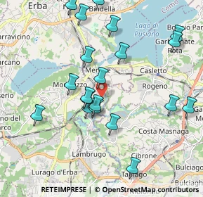 Mappa Via Giovanni Segantini, 22046 Merone CO, Italia (2.02)