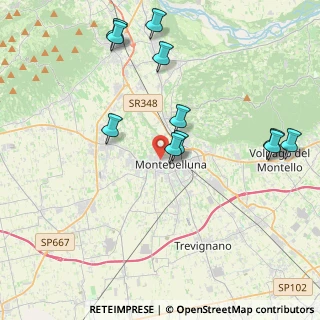 Mappa Via G. Legrenzi, 31044 Montebelluna TV, Italia (4.32091)