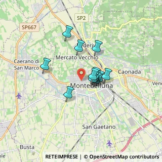 Mappa Via G. Legrenzi, 31044 Montebelluna TV, Italia (1.13833)