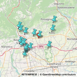 Mappa Via Lorenzo Perosi, 31020 San Zenone degli Ezzelini TV, Italia (7.32875)