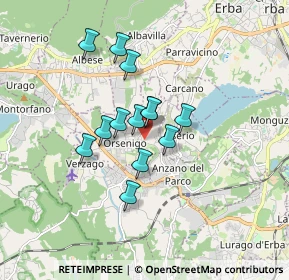Mappa Via Alessandro Manzoni, 22030 Orsenigo CO, Italia (1.22923)