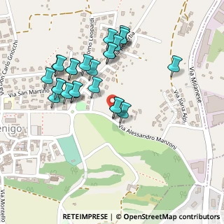Mappa Via Alessandro Manzoni, 22030 Orsenigo CO, Italia (0.232)