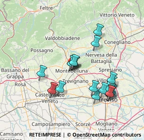 Mappa Via Duse Eleonora, 31044 Montebelluna TV, Italia (13.6215)
