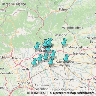 Mappa Via Piave, 36060 Romano D'ezzelino VI, Italia (9.13)