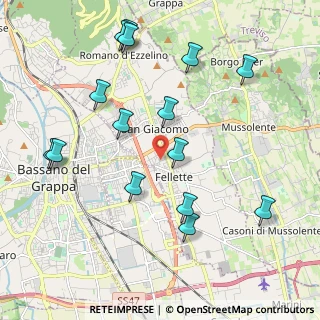 Mappa Via Piave, 36060 Romano D'ezzelino VI, Italia (2.246)