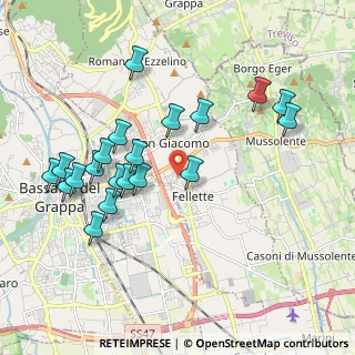 Mappa Via Piave, 36060 Romano D'ezzelino VI, Italia (2.0105)