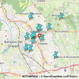 Mappa Vicolo Piave, 36060 Romano D'ezzelino VI, Italia (1.47385)