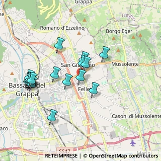 Mappa Via Piave, 36060 Romano D'ezzelino VI, Italia (2.0045)