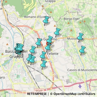 Mappa Via Piave, 36060 Romano D'ezzelino VI, Italia (2.109)