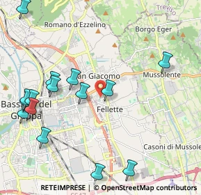 Mappa Via Piave, 36060 Romano D'ezzelino VI, Italia (2.52333)