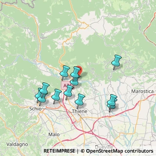 Mappa Via degli Scaligeri, 36030 Caltrano VI, Italia (7.17)