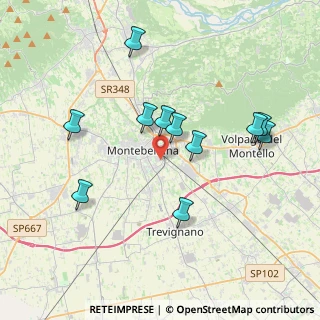 Mappa Via Cal di Piazza, 31044 Montebelluna TV, Italia (3.68)