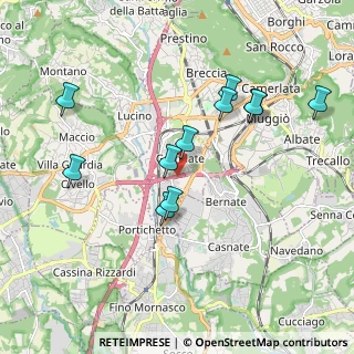 Mappa Via leopardi, 22070 Grandate CO, Italia (1.85)