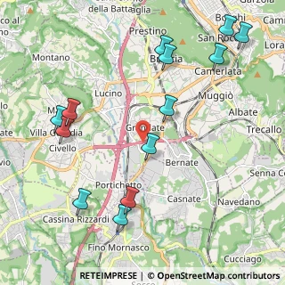 Mappa Via leopardi, 22070 Grandate CO, Italia (2.48077)