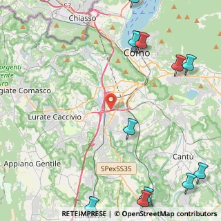 Mappa Via leopardi, 22070 Grandate CO, Italia (6.60083)
