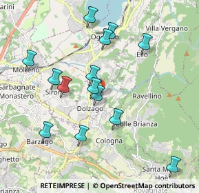 Mappa Via Castello, 23843 Dolzago LC, Italia (1.92714)