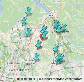 Mappa Via Castello, 23843 Dolzago LC, Italia (6.36706)