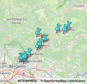 Mappa Via Cedrello, 24021 Albino BG, Italia (6.91417)