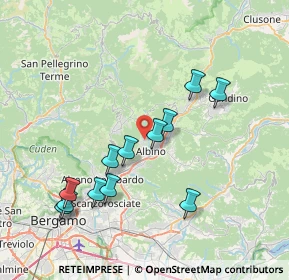 Mappa Via Cedrello, 24021 Albino BG, Italia (7.52)