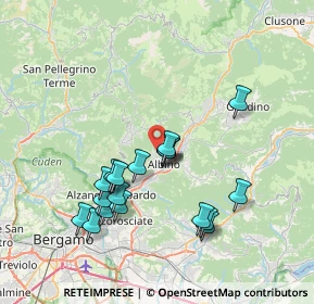 Mappa Via Cedrello, 24021 Albino BG, Italia (6.98842)