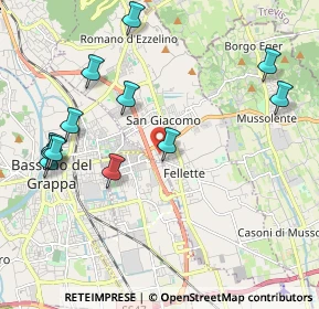 Mappa Via Montello, 36060 Romano D'ezzelino VI, Italia (2.295)