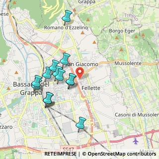 Mappa Via Montello, 36060 Romano D'ezzelino VI, Italia (1.90357)