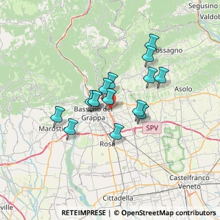 Mappa Via Montello, 36060 Romano D'ezzelino VI, Italia (5.33867)