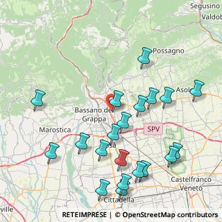 Mappa Via Montello, 36060 Romano D'ezzelino VI, Italia (9.41)