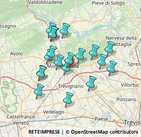 Mappa Via Castagnole, 31044 Montebelluna TV, Italia (6.08526)