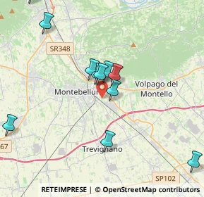 Mappa Via Castagnole, 31044 Montebelluna TV, Italia (3.92364)