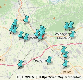 Mappa Via Castagnole, 31044 Montebelluna TV, Italia (4.4325)