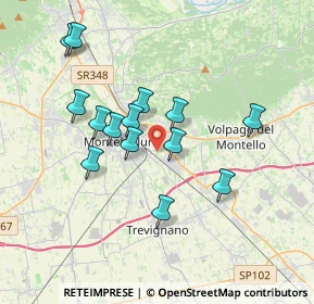 Mappa Via Castagnole, 31044 Montebelluna TV, Italia (3.26429)