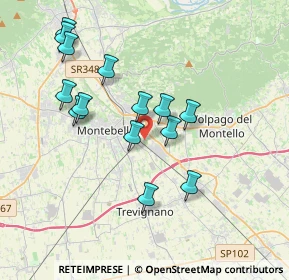 Mappa Via Castagnole, 31044 Montebelluna TV, Italia (3.52286)