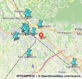 Mappa Via Castagnole, 31044 Montebelluna TV, Italia (2.03308)