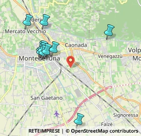 Mappa Via Castagnole, 31044 Montebelluna TV, Italia (2.10636)