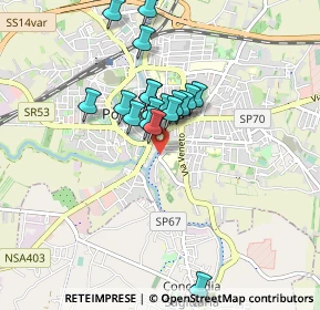 Mappa Via Francesco Zappetti, 30026 Portogruaro VE, Italia (0.69611)