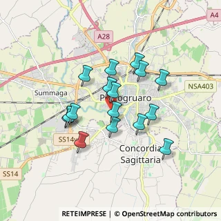 Mappa Via Tagliamento, 30026 Portogruaro VE, Italia (1.45375)