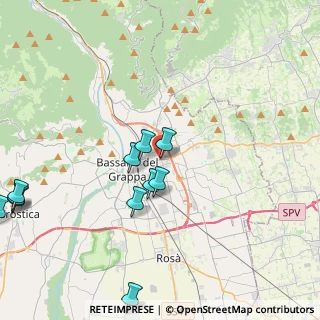 Mappa Via Treviso, 36022 Cassola VI, Italia (4.88636)