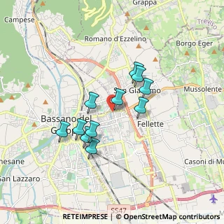 Mappa Via Treviso, 36022 Cassola VI, Italia (1.38364)