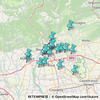 Mappa Via Treviso, 36022 Cassola VI, Italia (5.24882)