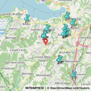 Mappa Via Venezia, 21020 Daverio VA, Italia (2.06615)