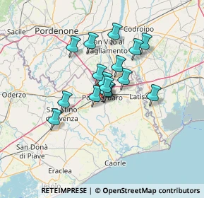 Mappa Via Antonio Zambaldi, 30026 Portogruaro VE, Italia (9.38)